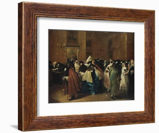 Casino (Il Ridott) in Venice-Francesco Guardi-Framed Giclee Print