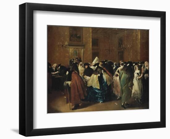 Casino (Il Ridott) in Venice-Francesco Guardi-Framed Giclee Print