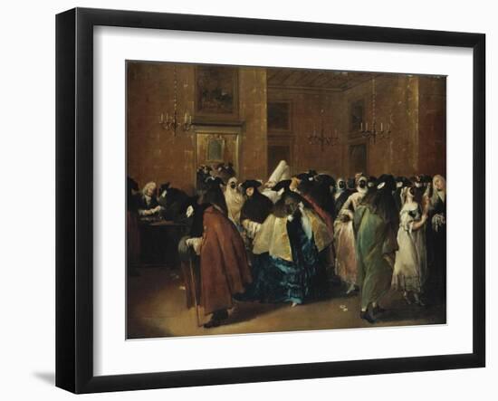 Casino (Il Ridott) in Venice-Francesco Guardi-Framed Giclee Print