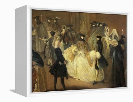 Casino (Il Ridott), Second Half of the 18th C-Pietro Longhi-Framed Premier Image Canvas