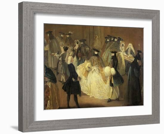 Casino (Il Ridott), Second Half of the 18th C-Pietro Longhi-Framed Giclee Print