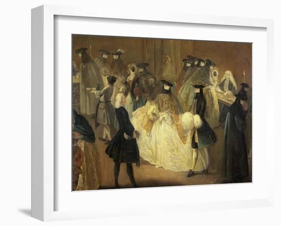 Casino (Il Ridott), Second Half of the 18th C-Pietro Longhi-Framed Giclee Print