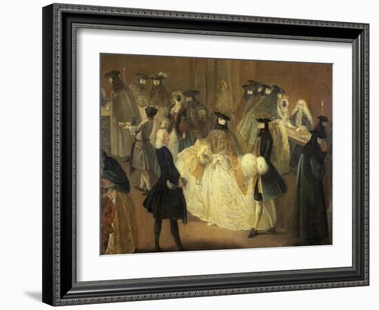 Casino (Il Ridott), Second Half of the 18th C-Pietro Longhi-Framed Giclee Print