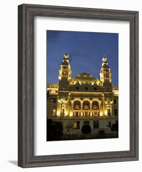 Casino, Monte Carlo, Principality of Monaco, Cote d'Azur, Mediterranean, Europe-Sergio Pitamitz-Framed Photographic Print