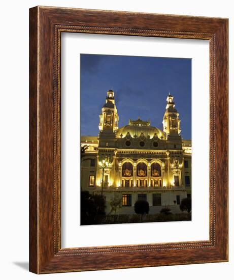 Casino, Monte Carlo, Principality of Monaco, Cote d'Azur, Mediterranean, Europe-Sergio Pitamitz-Framed Photographic Print