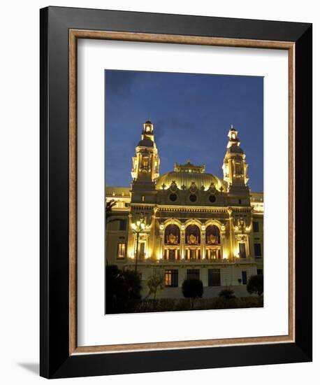 Casino, Monte Carlo, Principality of Monaco, Cote d'Azur, Mediterranean, Europe-Sergio Pitamitz-Framed Photographic Print