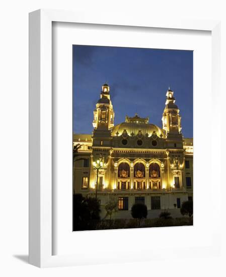 Casino, Monte Carlo, Principality of Monaco, Cote d'Azur, Mediterranean, Europe-Sergio Pitamitz-Framed Photographic Print