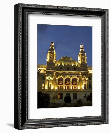 Casino, Monte Carlo, Principality of Monaco, Cote d'Azur, Mediterranean, Europe-Sergio Pitamitz-Framed Photographic Print