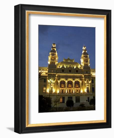 Casino, Monte Carlo, Principality of Monaco, Cote d'Azur, Mediterranean, Europe-Sergio Pitamitz-Framed Photographic Print