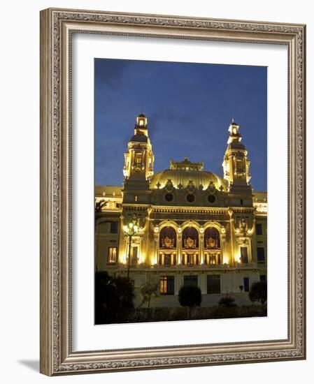 Casino, Monte Carlo, Principality of Monaco, Cote d'Azur, Mediterranean, Europe-Sergio Pitamitz-Framed Photographic Print