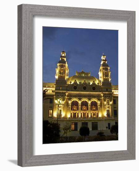 Casino, Monte Carlo, Principality of Monaco, Cote d'Azur, Mediterranean, Europe-Sergio Pitamitz-Framed Photographic Print