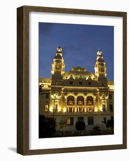 Casino, Monte Carlo, Principality of Monaco, Cote d'Azur, Mediterranean, Europe-Sergio Pitamitz-Framed Photographic Print