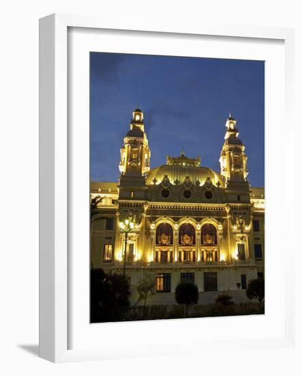 Casino, Monte Carlo, Principality of Monaco, Cote d'Azur, Mediterranean, Europe-Sergio Pitamitz-Framed Photographic Print