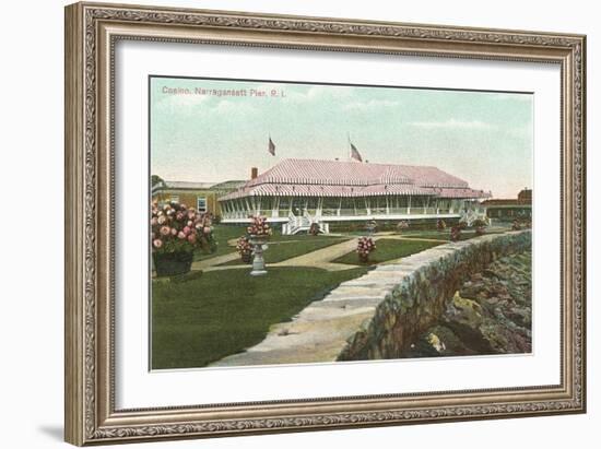 Casino, Narragansett Pier, Providence, Rhode Island-null-Framed Art Print