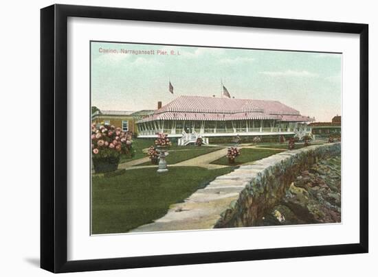 Casino, Narragansett Pier, Providence, Rhode Island-null-Framed Art Print