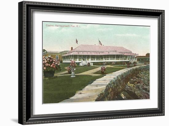 Casino, Narragansett Pier, Providence, Rhode Island-null-Framed Art Print