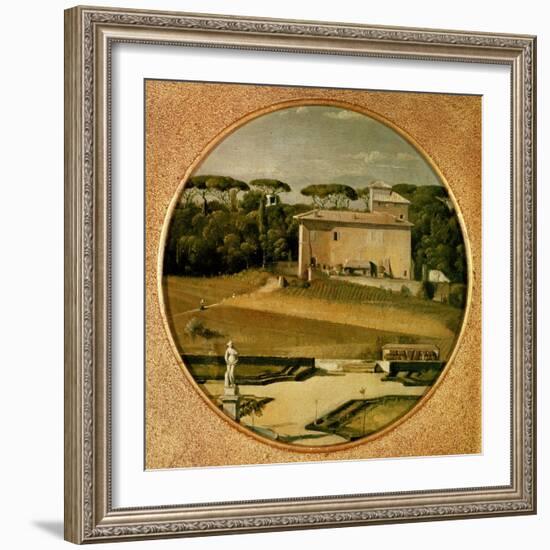 Casino of Raphael' in the Gardens of the Villa Borghese, Rome, 1807-Jean-Auguste-Dominique Ingres-Framed Giclee Print