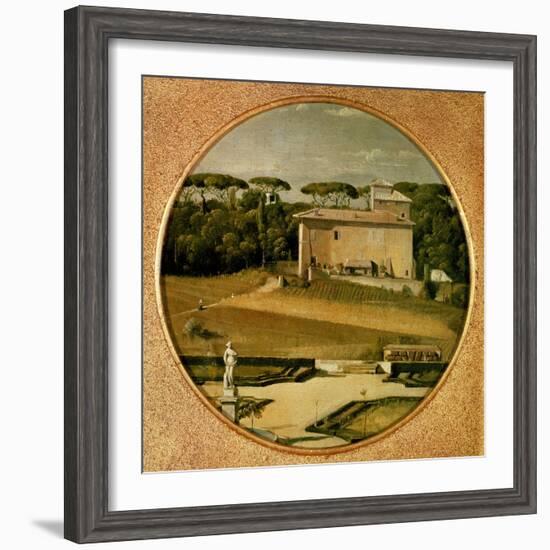 Casino of Raphael' in the Gardens of the Villa Borghese, Rome, 1807-Jean-Auguste-Dominique Ingres-Framed Giclee Print