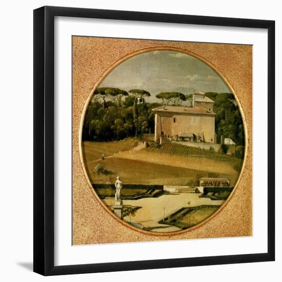 Casino of Raphael' in the Gardens of the Villa Borghese, Rome, 1807-Jean-Auguste-Dominique Ingres-Framed Giclee Print