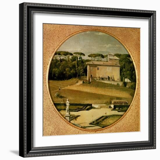 Casino of Raphael' in the Gardens of the Villa Borghese, Rome, 1807-Jean-Auguste-Dominique Ingres-Framed Giclee Print