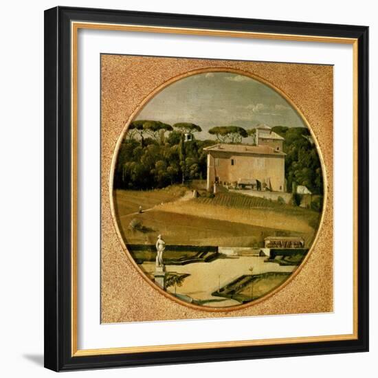 Casino of Raphael' in the Gardens of the Villa Borghese, Rome, 1807-Jean-Auguste-Dominique Ingres-Framed Giclee Print