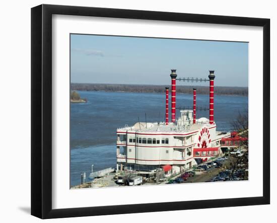 Casino on the Mississippi River, Vicksburg, Mississippi, USA-Ethel Davies-Framed Photographic Print