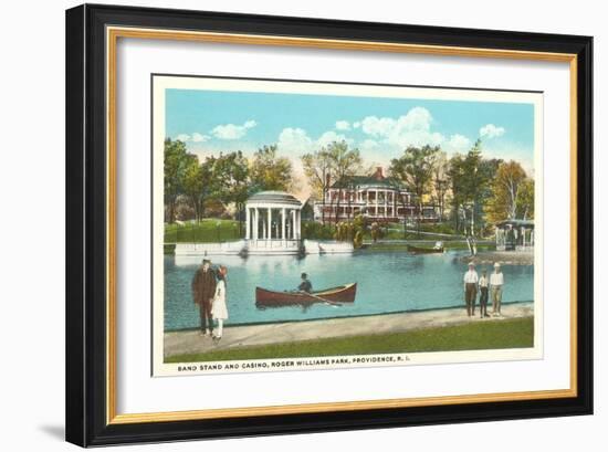 Casino, Roger Williams Park, Providence, Rhode Island-null-Framed Art Print