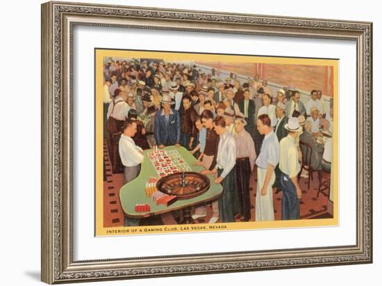 Casino Scene, Las Vegas, Nevada-null-Framed Art Print