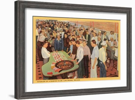 Casino Scene, Las Vegas, Nevada-null-Framed Art Print