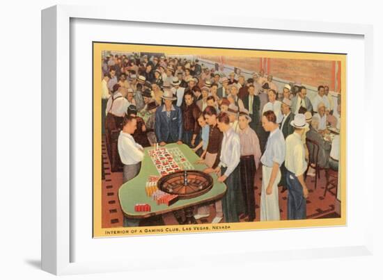 Casino Scene, Las Vegas, Nevada-null-Framed Art Print