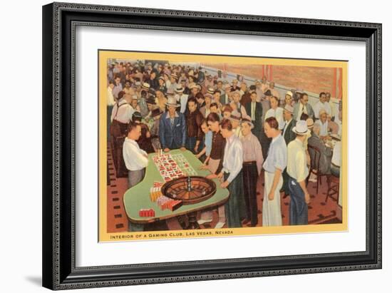 Casino Scene, Las Vegas, Nevada-null-Framed Art Print