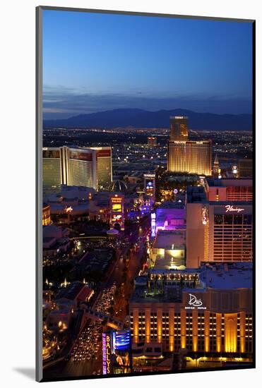 Casinos and Hotels Along the Strip, Las Vegas, Nevada-David Wall-Mounted Photographic Print