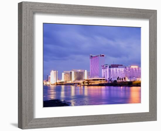 Casinos on the Colorado River, Laughlin City, Nevada, USA-Richard Cummins-Framed Photographic Print