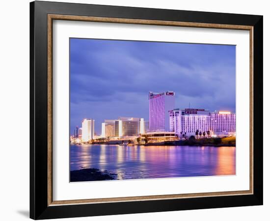 Casinos on the Colorado River, Laughlin City, Nevada, USA-Richard Cummins-Framed Photographic Print