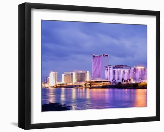 Casinos on the Colorado River, Laughlin City, Nevada, USA-Richard Cummins-Framed Photographic Print