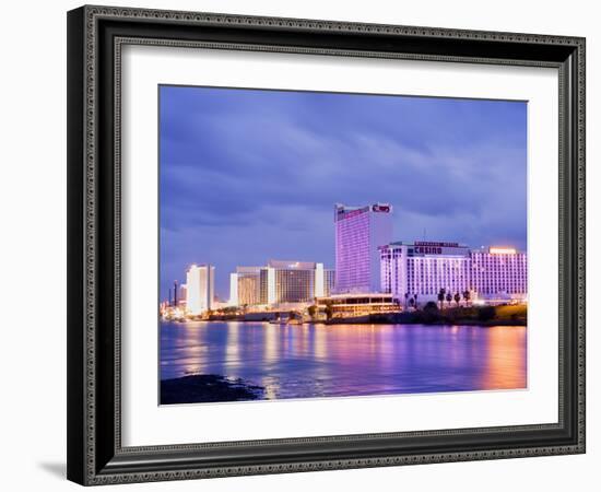 Casinos on the Colorado River, Laughlin City, Nevada, USA-Richard Cummins-Framed Photographic Print