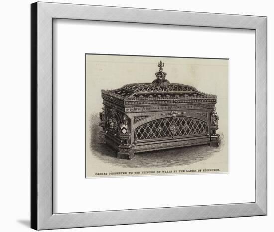 Casket Presented to the Princess of Wales by the Ladies of Edinburgh-null-Framed Giclee Print