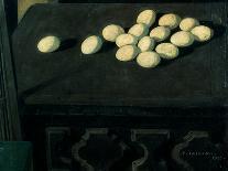 Joke: Eggs (Eggs on a Green Carpet)-Casorati Felice-Giclee Print
