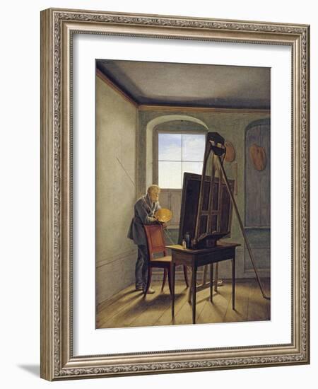 Caspar David Friedrich in His Studio-Georg Friedrich Kersting-Framed Photographic Print