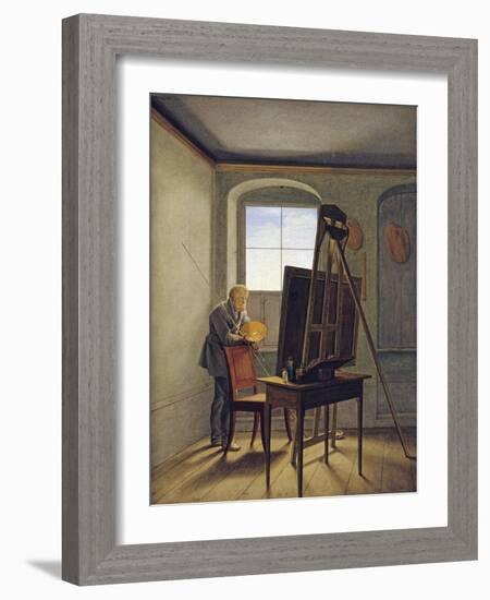 Caspar David Friedrich in His Studio-Georg Friedrich Kersting-Framed Photographic Print