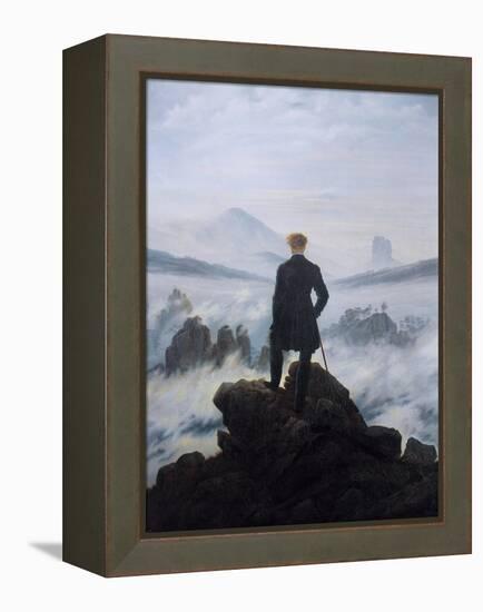 Caspar Friedrich Wanderer Above the Sea of Fog-null-Framed Stretched Canvas