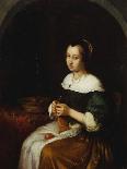 Portrait of Sara Nuyts, Wife of Lambert Witsen-Caspar Netscher-Giclee Print