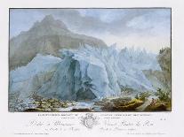 Tempest with Lightning Striking at Grindelwald Glacier-Caspar Wolf-Giclee Print