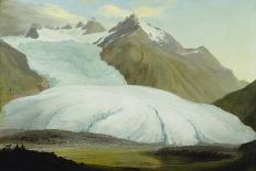 At the Rim of the Grindelwald Glacier-Caspar Wolf-Giclee Print