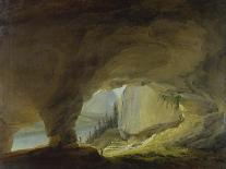 Tempest with Lightning Striking at Grindelwald Glacier-Caspar Wolf-Framed Giclee Print