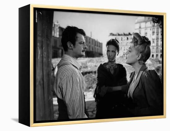 Casque d'Or Golden helmet by JacquesBecker with Serge Reggiani, Loleh Bellon and Simone Signoret, 1-null-Framed Stretched Canvas