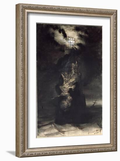 Casquets Lighthouse, 1866-Victor Hugo-Framed Giclee Print