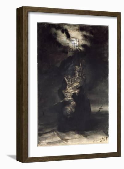 Casquets Lighthouse, 1866-Victor Hugo-Framed Giclee Print