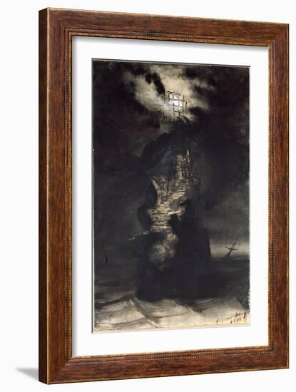 Casquets Lighthouse, 1866-Victor Hugo-Framed Giclee Print