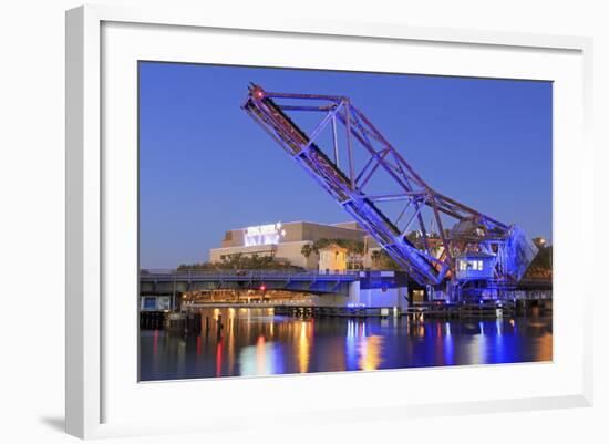 Cass Street and Csx Bridges over the Hillsborough River-Richard Cummins-Framed Photographic Print